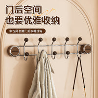 Suction Cup Door Hook Rack - Heavy Duty No-Drill Wall Mounted Organizer for Bathroom & Entryway