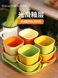 Bakerstone Outdoor Camping Tableware Set - Cups, Bowls, Plates for Picnics