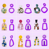 18-Piece Polymer Clay Earring Cutters Set for DIY Jewelry Making