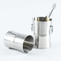 Commercial Stainless Steel Double-Layer Ice Bucket for Wine, Beer, Champagne, and Whiskey