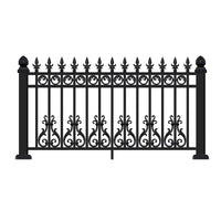 New Chinese Style Zinc Steel Fence for Villas and Scenic Areas, Decorative Wall Gate Railings