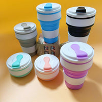 Portable Collapsible Silicone Water Bottle for Travel and Sports, Coffee Cup