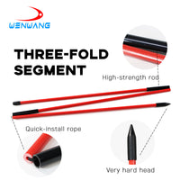Golf Alignment Sticks, 3-Section Foldable Golf Training Aids for Swing Practice