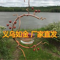 Hummingbird Feeder Window Hanging Metal Outdoor Bird Feeder