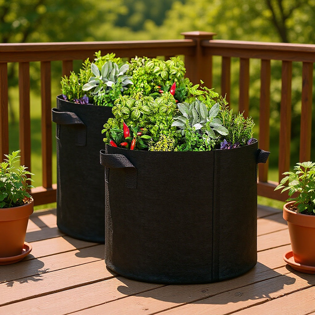 Felt Potato Grow Bags with Handles for Vegetables and Plants
