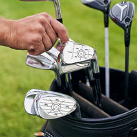 50-Pack Golf Club Impact Labels for Woods Irons Putters - Shot Recording & Training Aid