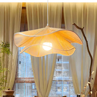 French Vintage Cloud Chandelier Fabric Pendant Light for Dining Room Bedroom Bar