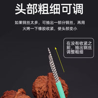 304 Stainless Steel Double-Ended Wire Brush for Walnut Cleaning and Craft Maintenance
