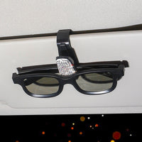 Car Visor Sunglasses Holder Clip with Rhinestones, Multi-functional Eyeglasses Mount for Vehicle Sun Visor