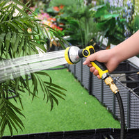 Expandable Garden Hose with Spray Gun for Watering and Car Washing