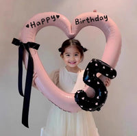 Pink Hollow Heart Photo Frame Balloon for Birthday Party Decoration