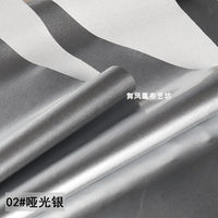 Matte Silver Thin Mirror Patent Leather Fabric for Performance Wear and Apparel Design