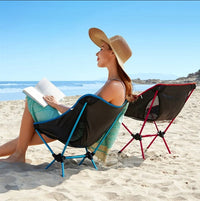 Portable Ultralight Aluminum Alloy Folding Camping Chair for Outdoor Fishing Beach Leisure