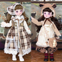 30cm BJD Doll Set with Changeable Outfits for Girls, Princess Style, Birthday Gift