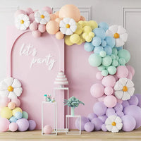 Macaron Daisy Balloon Arch Kit for Birthday Party Decorations