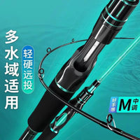 Telescopic Carbon Fiber Lure Fishing Rod Set for Beginners - Spinning/Baitcasting Reel Combo