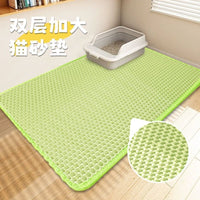 Double-Layer Cat Litter Mat, Waterproof & Anti-Tracking, Washable Litter Trapper for Pets