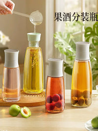 Glass Cold Water Pitcher with Lid for Homemade Fruit Wine, Iced Tea, and Beverages