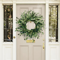 Artificial Olive Wreath with Berries for Home Decor