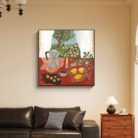 INS Style Korean Cartoon Illustration Art Print for Living Room Decor