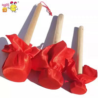 Beechwood Handle Felt Gong Mallet for School Performances and Percussion