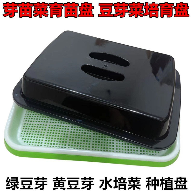 Thickened Seedling Tray Hydroponic Bean Sprout Growing Kit for Home Balcony Vegetable Cultivation