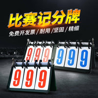 Multi-Sport Flip Scoreboard for Basketball, Soccer, Table Tennis, and Billiards
