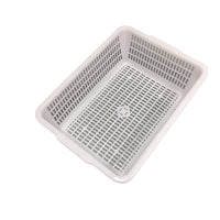 Thickened Rectangular Plastic Drain Basket for Kitchen, BBQ, and Storage