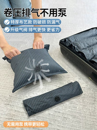 Vacuum Compression Bags for Clothes, Down Jackets, Travel Luggage - Hand Roll, No Pump Needed