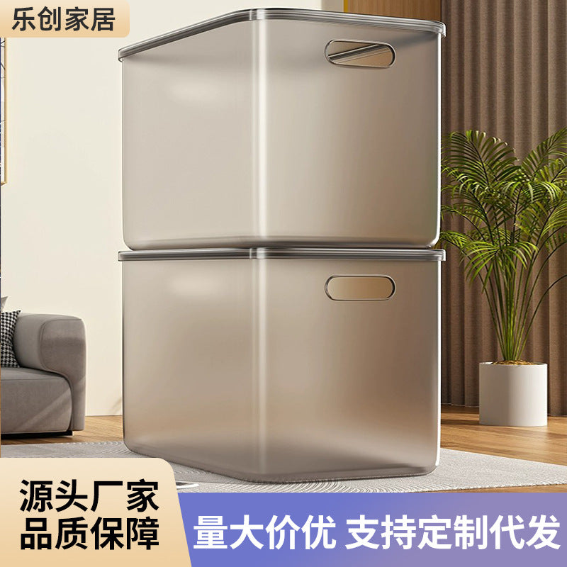 Household Desktop Plastic Storage Box for Snacks, Toys, and Drinks - Large, Thickened, High-Quality Organizer