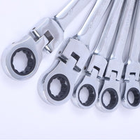 Flexible Head Ratchet Wrench Set Dual-Purpose Combination Spanner Tool Kit for Mechanics