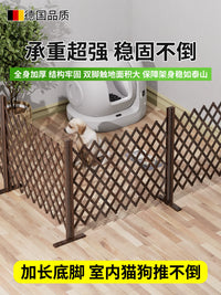 Expandable Wooden Pet Fence & Garden Trellis for Indoor/Outdoor Use