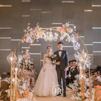 Wedding Arch Flower Stand Metal Frame for Ceremony Aisle Decor