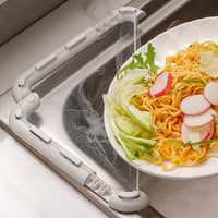 Adjustable Sink Strainer Rack with Disposable Mesh Bags for Kitchen Food Waste