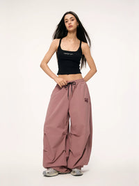 Women's Hip Hop Jazz Dance Cargo Pants Loose Fit Parachute Trousers