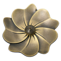 Japanese Zen Cherry Blossom Incense Burner Plate with Alloy Holder for Stick Incense