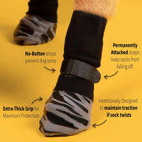 Pet Anti-Slip Indoor Socks for Cats and Dogs, Warm Paw Protectors for Small to Large Breeds