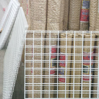White Grid Wall Panel Display Mesh for Exhibitions and Home Decor