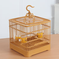 Square Cage Happy Pet Paradise Plastic Breeding Cage for Mynah Thrush Peony Eye Birds Budgerigar Parrot
