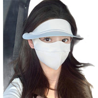 Women's Summer UV Protection Face Mask with Neck Gaiter and Hat