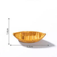 Miniature Floating Boat Model Ornaments for Micro Landscape Fish Tank Decor