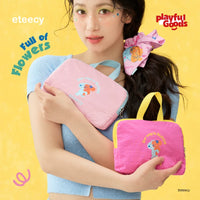 Eteecy Naughty Travel Foldable Duffle Bag with Trolley Sleeve, Large Capacity Storage Bag