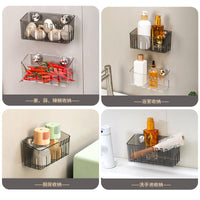 Sink Suction Cup Drain Rack Kitchen Wall-Mounted Sponge Holder Bathroom Storage Organizer