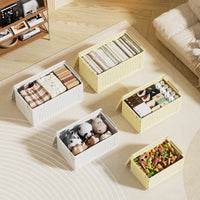 Ins-Style Foldable Industrial Storage Box with Lid for Home Organization and Moving
