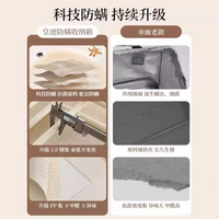 Foldable Cotton Linen Storage Box with Steel Frame and Clear Window for Clothes and Quilts