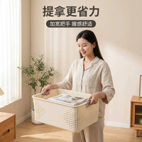 Plastic Storage Baskets for Snacks, Toys, and Sundries - Desktop, Kitchen, Cabinet, Living Room Organizer Bins