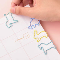 Deli Cute Cartoon Animal Paper Clips, Heart/Cherry Blossom/Candy Shaped, Assorted Colors for Office & School