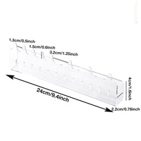 Acrylic Wall-Mounted Jewelry Organizer for Earrings, Necklaces, and Rings