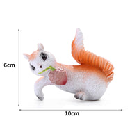 Cute Squirrel Planter Hanger Micro Landscape Desktop Ornament Resin Craft