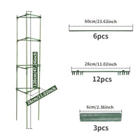 Adjustable Tomato Cage Plant Support Stakes for Climbing Vines